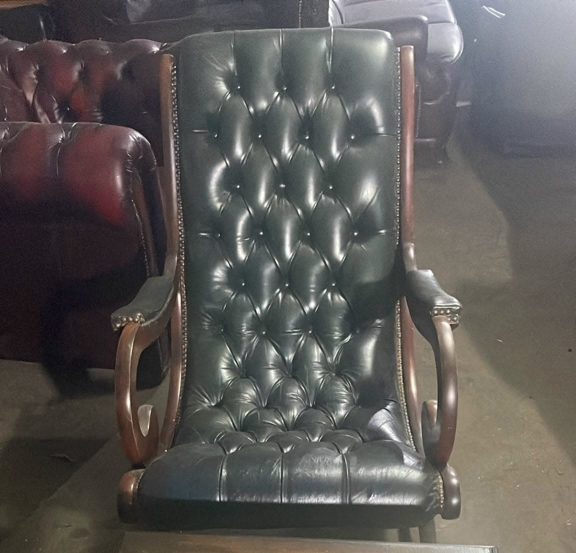 fauteuil bergère Chesterfield